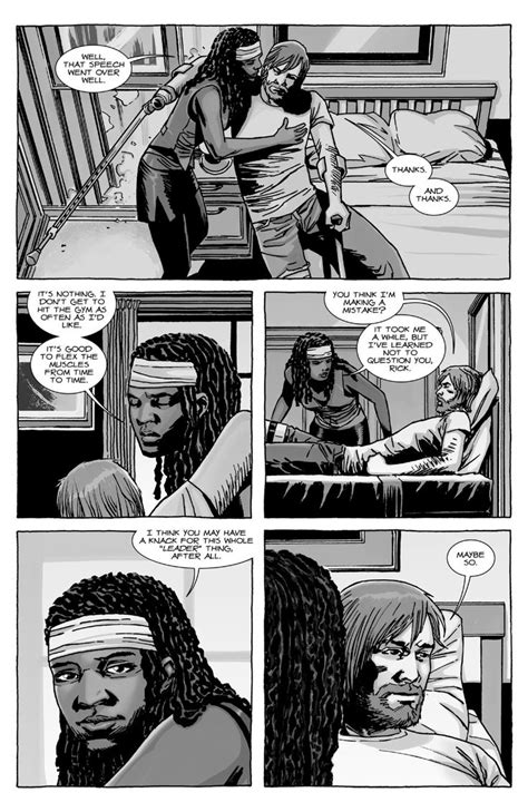 do rick and michonne get together in the comics